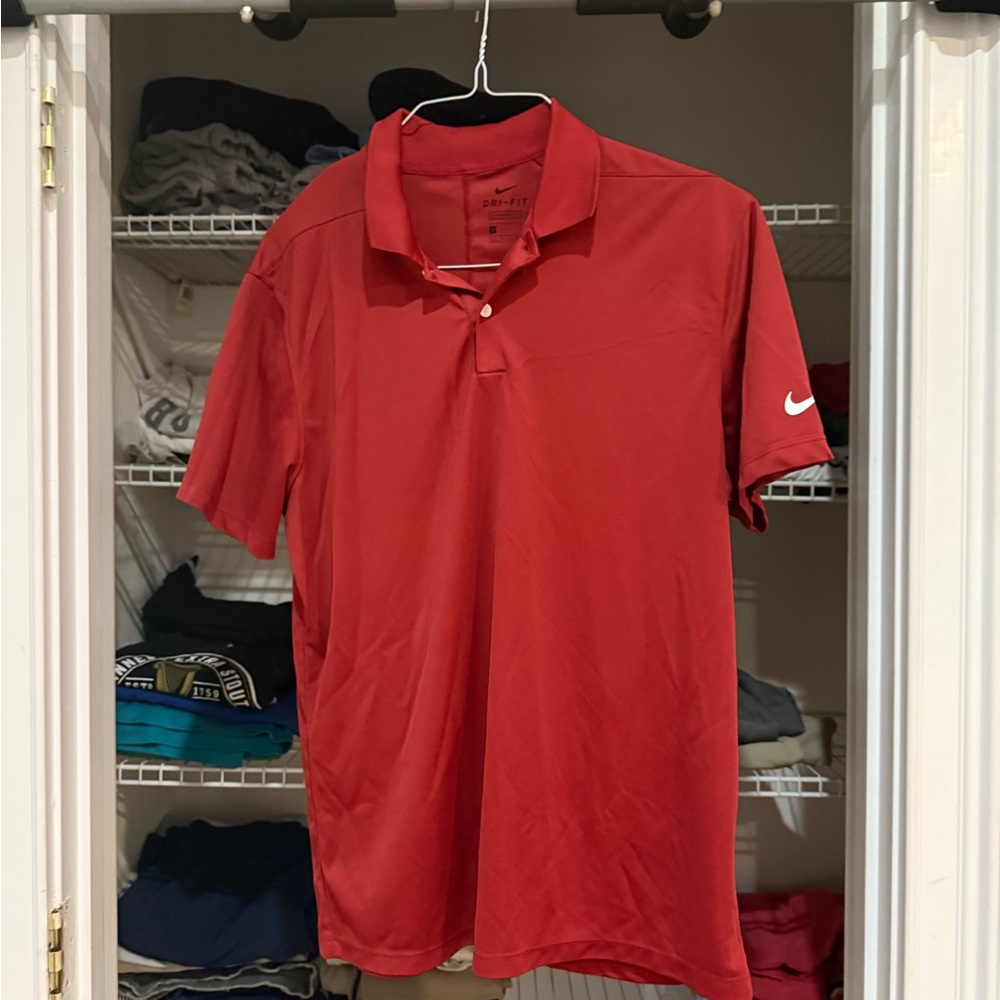 Nike Red Polo Shirt Classic Design - NEVER WORN